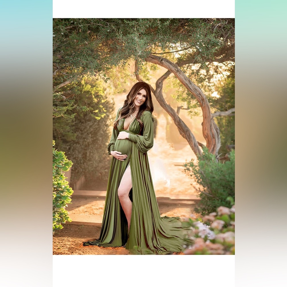 Dedysler Maternity Photoshoot Dress Long Sleeve Maxi Gem dedysler-maternity-photoshoot-dress-long-sleeve-maxi-gem